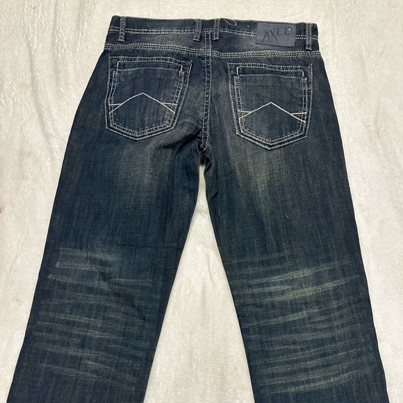 Mens dark wash relaxed straight jean - Picture 5 of 5